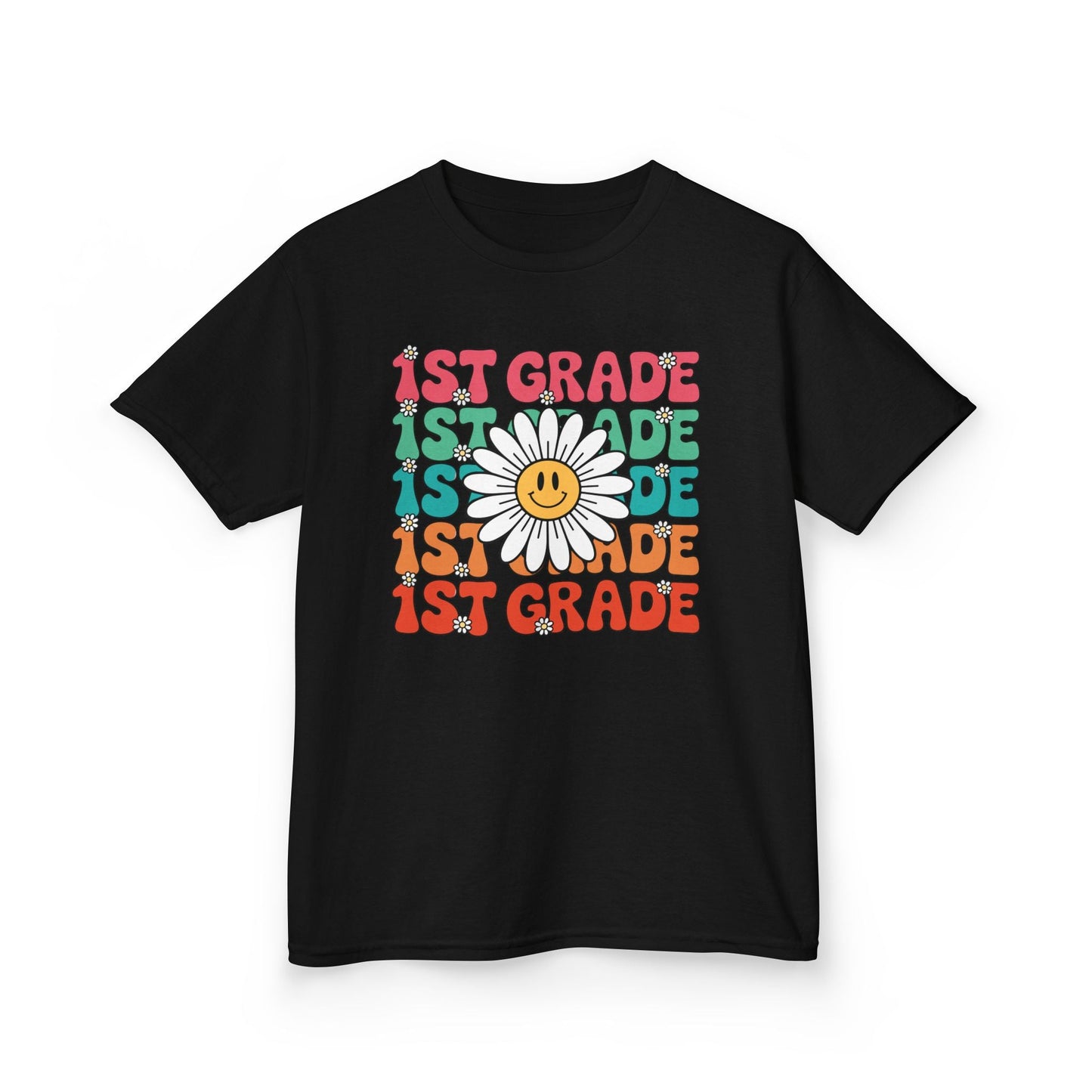 Groovy 1st Grade Back To School First Day of First Grade T-Shirt