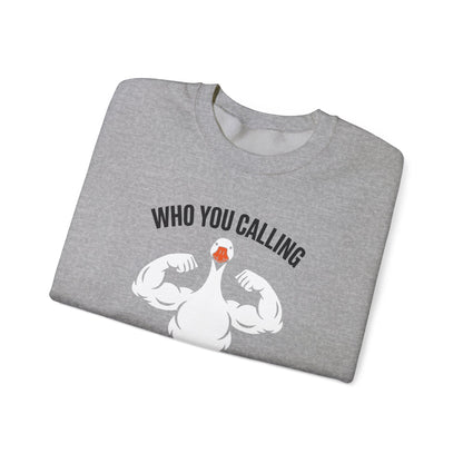 Who You Calling Silly Goose Funny Gym Meme Sweatshirt