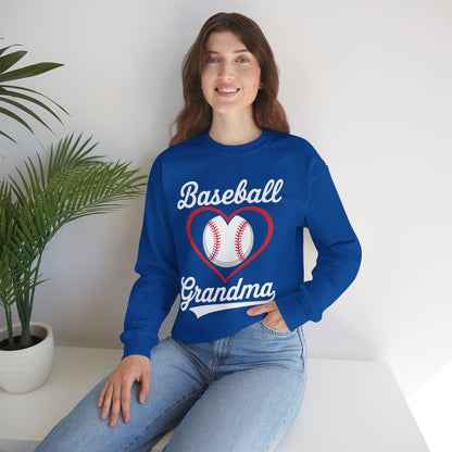 Baseball Grandma Women Baseball Heart Mothers Day Sweatshirt