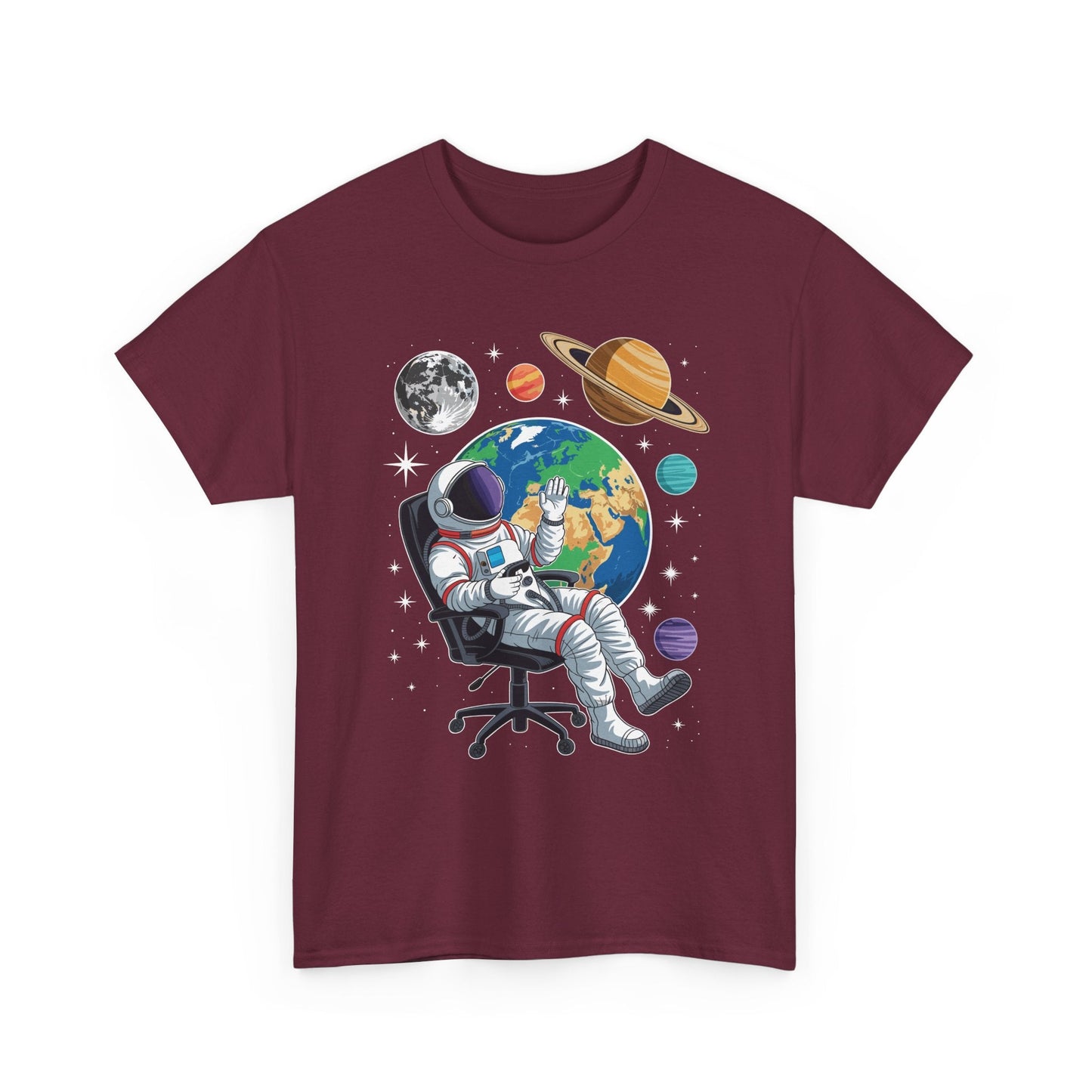 Astronaut Gamer Space Gaming System Planets T-Shirt