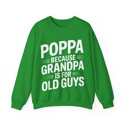 Poppa Grandpa From Grandkids Father's Day Poppa Sweatshirt
