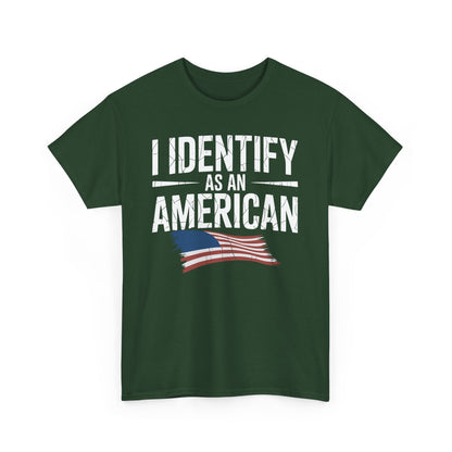 I Identify as an American No Identity Politics USA T-Shirt