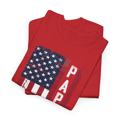 Papaw Grandpa US American Flag Shirt Grandfather Day T-Shirt