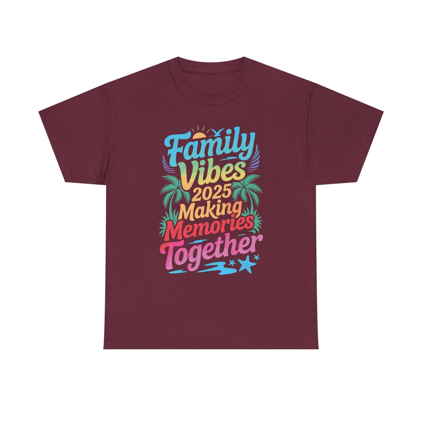 Family 2025 Vibes Family Reunion Vacation Making Memories T-Shirt