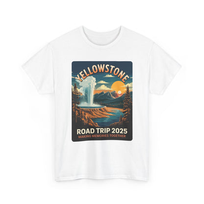 Yellowstone Family Road Trip 2025 National Park Outdoor T-Shirt
