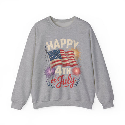 Happy 4th Of July Patriotic American US Flag 4th Of July Sweatshirt