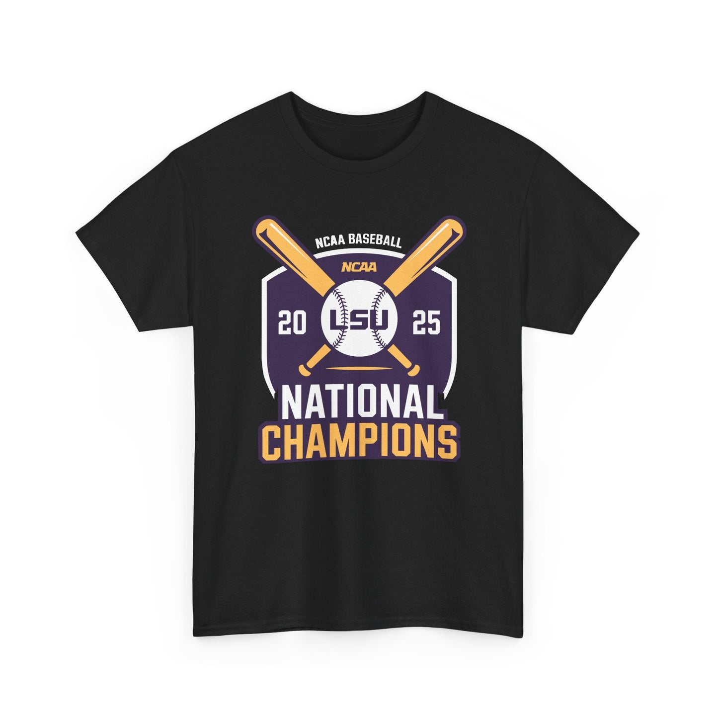 LSU Baseball 2025 National Champions Logo T-Shirt