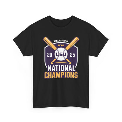 LSU Baseball 2025 National Champions Logo T-Shirt
