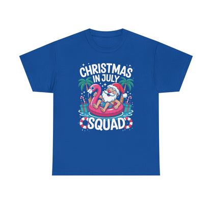 Christmas In July 2025 Squad Summer Beach Vacation Xmas Cool T-Shirt