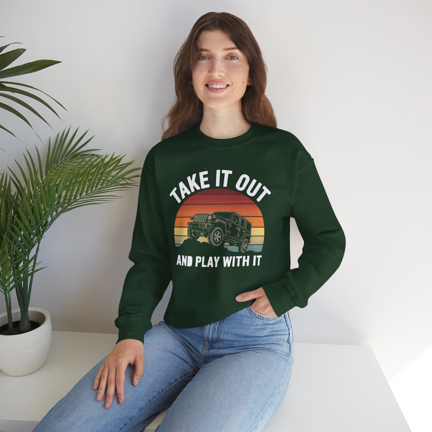 Catch Some Rays Vintage Retro Take It Out And Play Sweatshirt