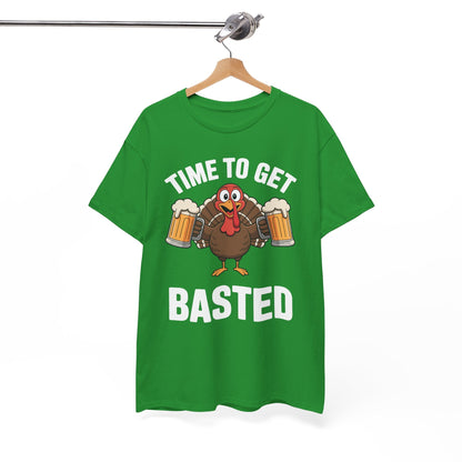 Time To Get Basted Funny Beer Thanksgiving Turkey Gift T-Shirt