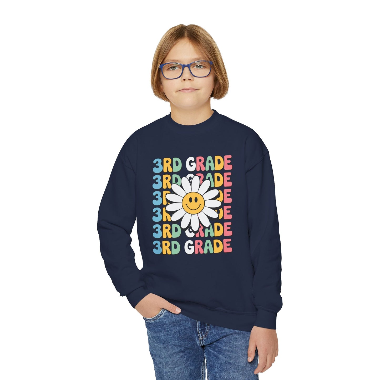 Groovy 3rd Grade Back To School First Day of Third Grade Sweatshirt