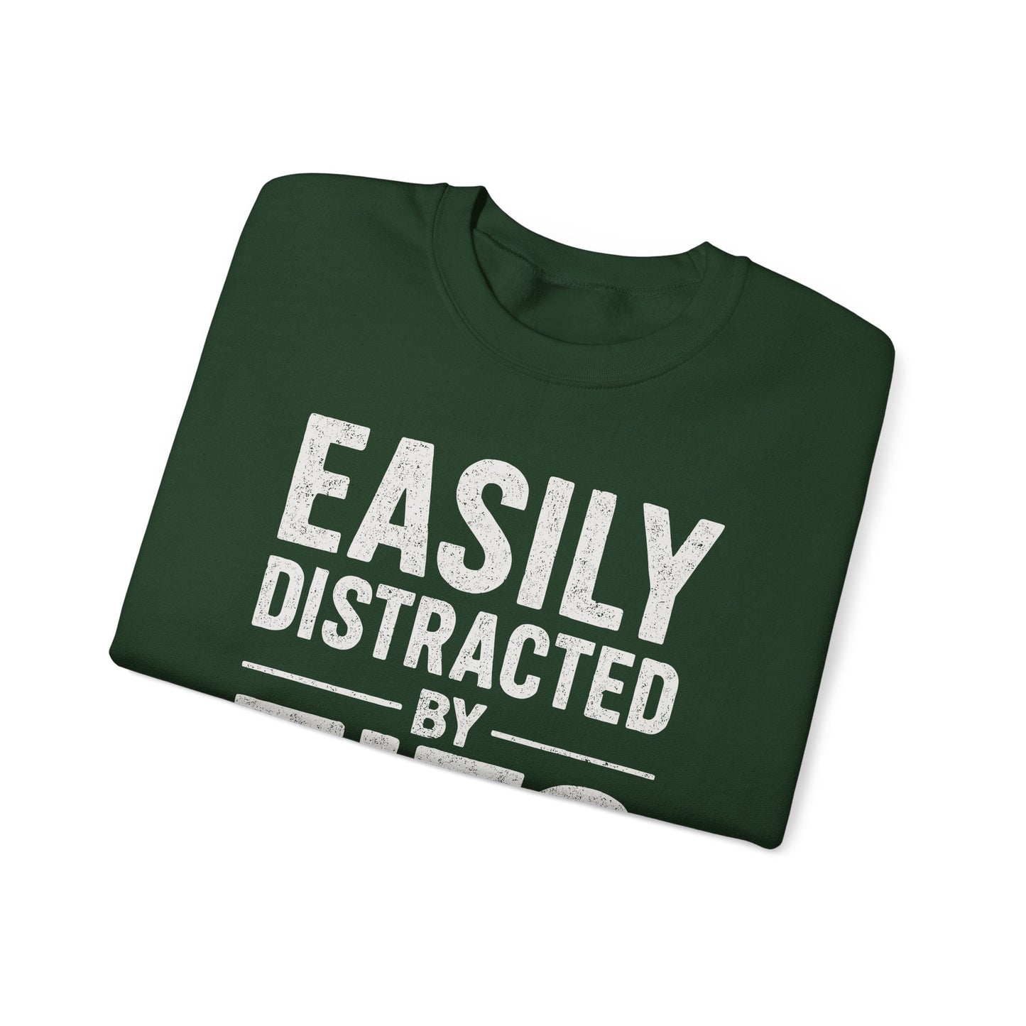 Men's Easily Distracted By Tits and Tacos Adult Humor Gift Sweatshirt