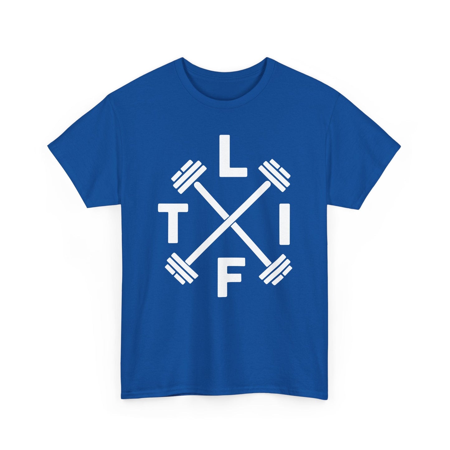 LIFT Weightlifting Fitness Barbells Crossed Circle T-Shirt
