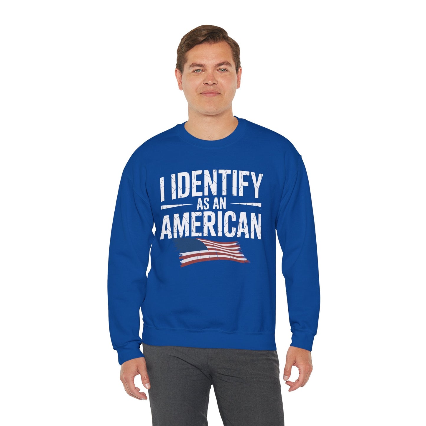 I Identify as an American No Identity Politics USA Sweatshirt