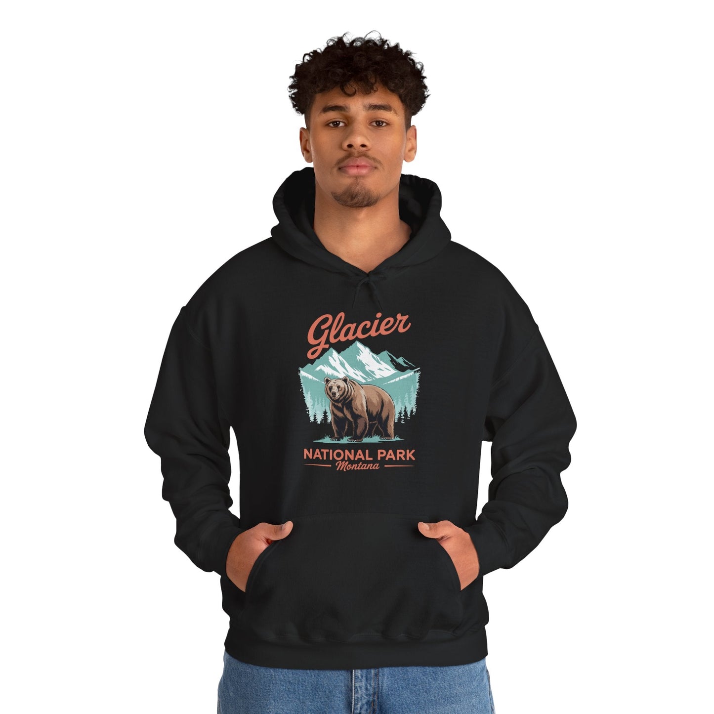 Glacier National Park retro Hoodie