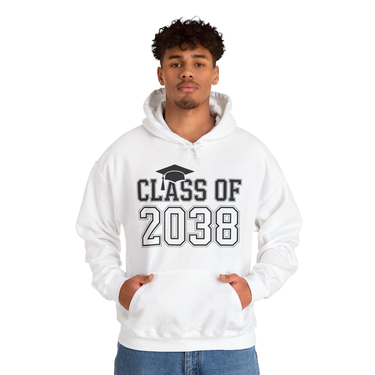 Class of 2038 Grow With Me Funny Kindergarten Back To School Hoodie