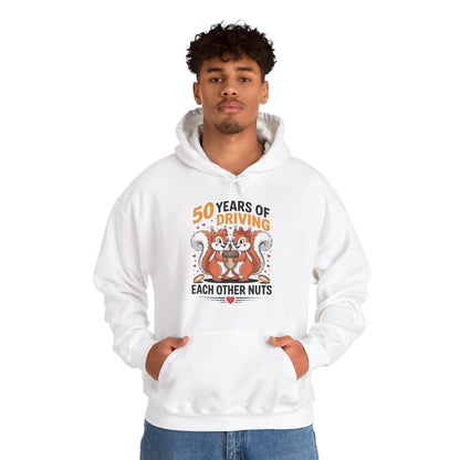 50th Wedding Anniversary 50 Years Of Driving Each Other Nuts Hoodie