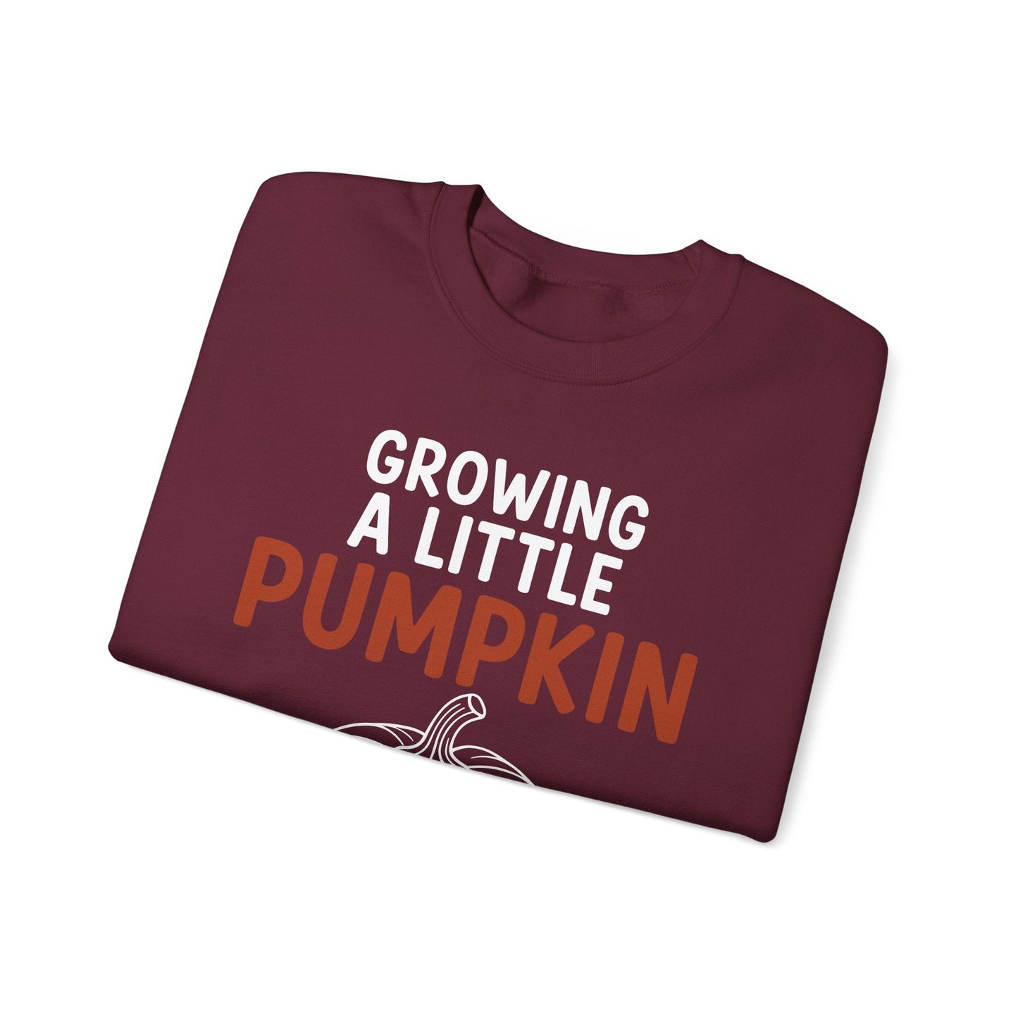 Growing A Little Pumpkin Fall Thanksgiving Baby Bump Wife Sweatshirt