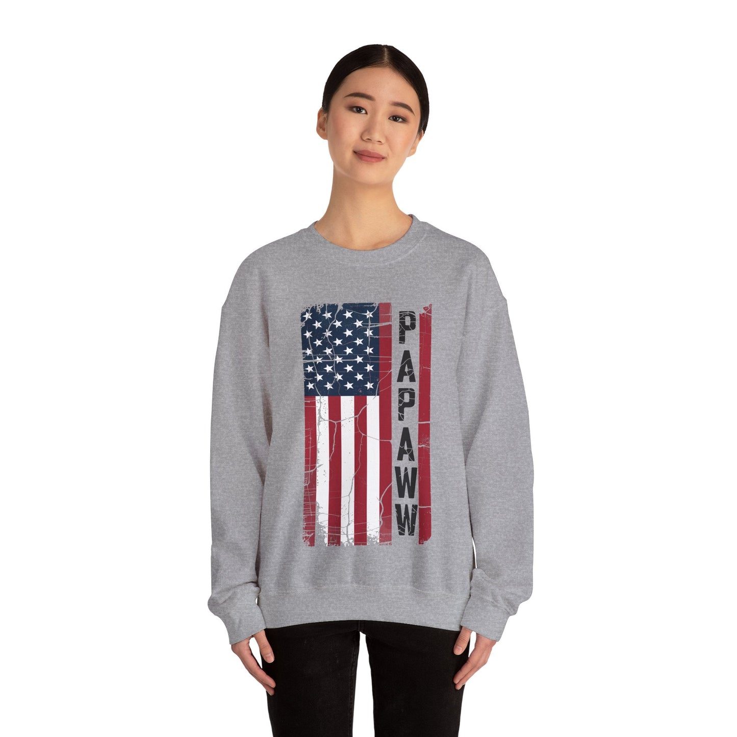 Papaw Grandpa US American Flag Shirt Grandfather Day Sweatshirt