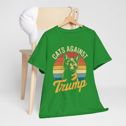 Cats Against Trump Funny Anti Trump Election Funny Cat T-Shirt