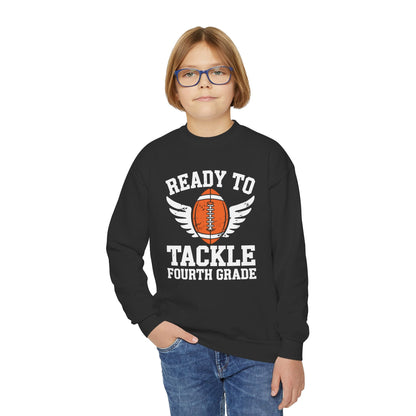 Ready To Tackle Fourth Grade Back To School Football Sweatshirt