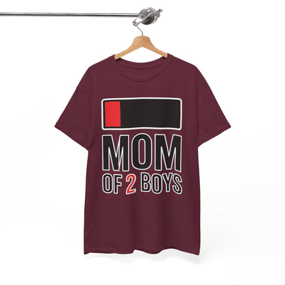 Mom of 2 Boys Gift from Son Mothers Day Birthday Women T-Shirt