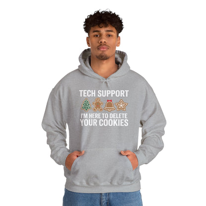 Christmas Tech Support Here To Delete Cookies Xmas Men Women Hoodie