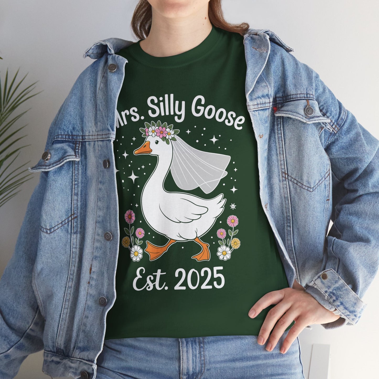 Mrs. Silly Goose Couple Matching Wedding Funny Bride to Be T-Shirt