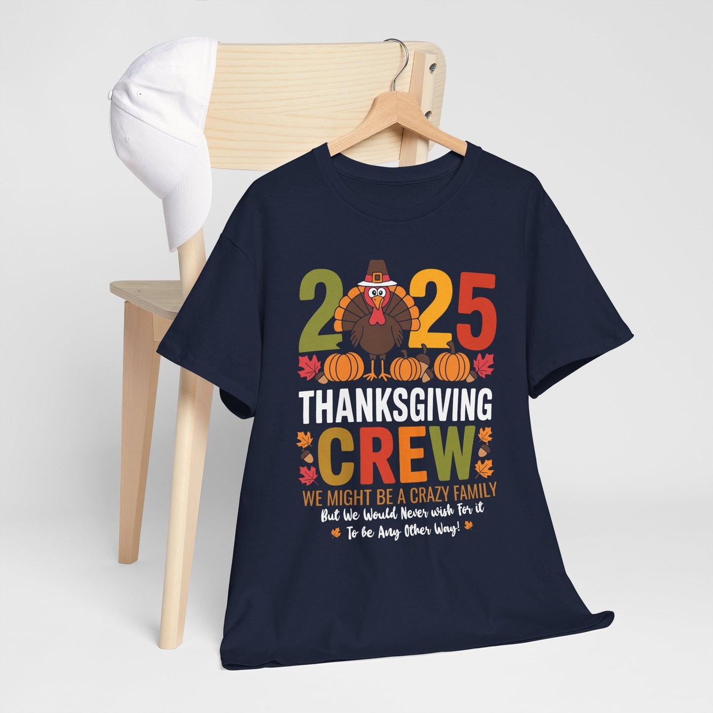 Family Thanksgiving 2025 Thanksgiving Crew Turkey Matching T-Shirt