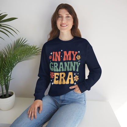In My Granny Era Funny Sarcastic Groovy Retro Mothers Day Sweatshirt