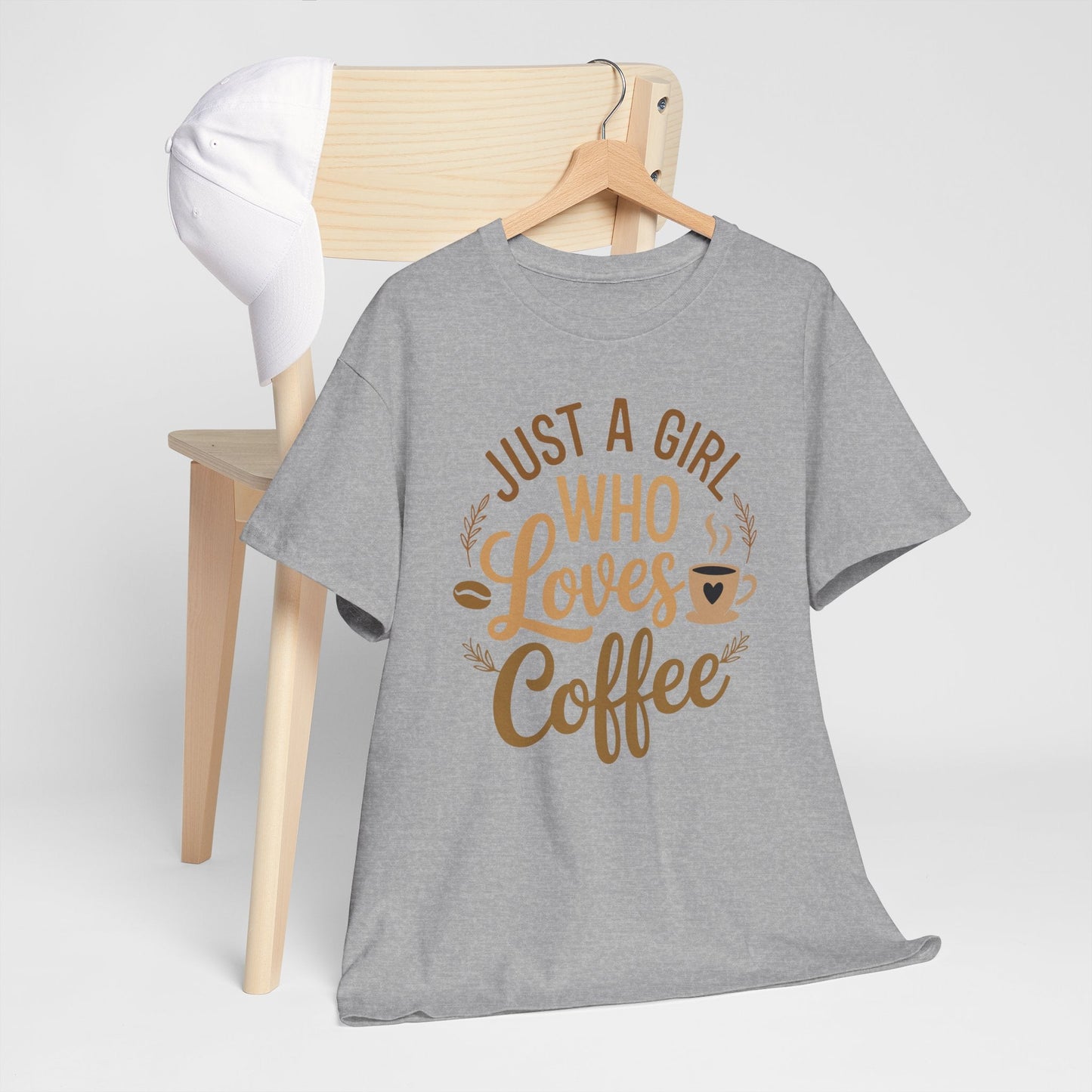 Just A Girl Who Loves Coffee Womens Coffee Lover T-Shirt