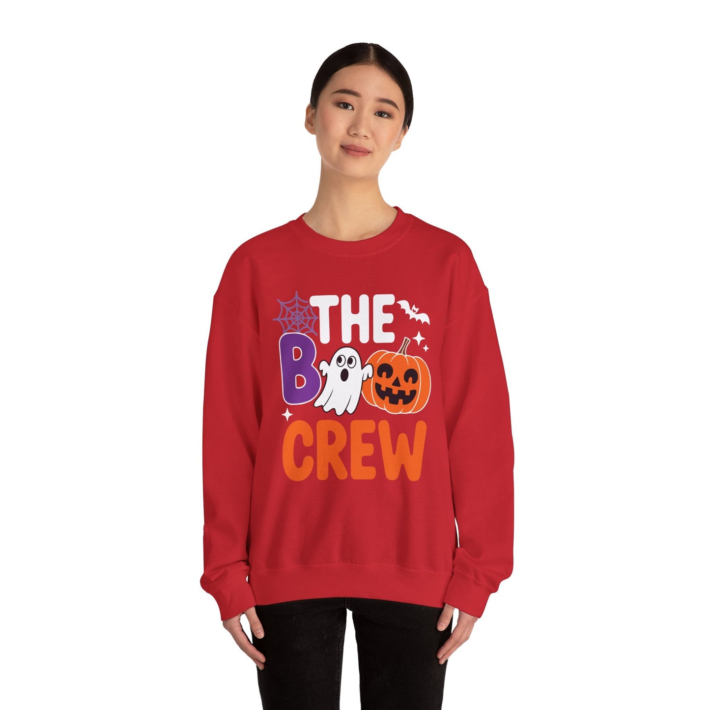 Halloween The Boo Crew Cute Ghost Spooky Family Matching Sweatshirt