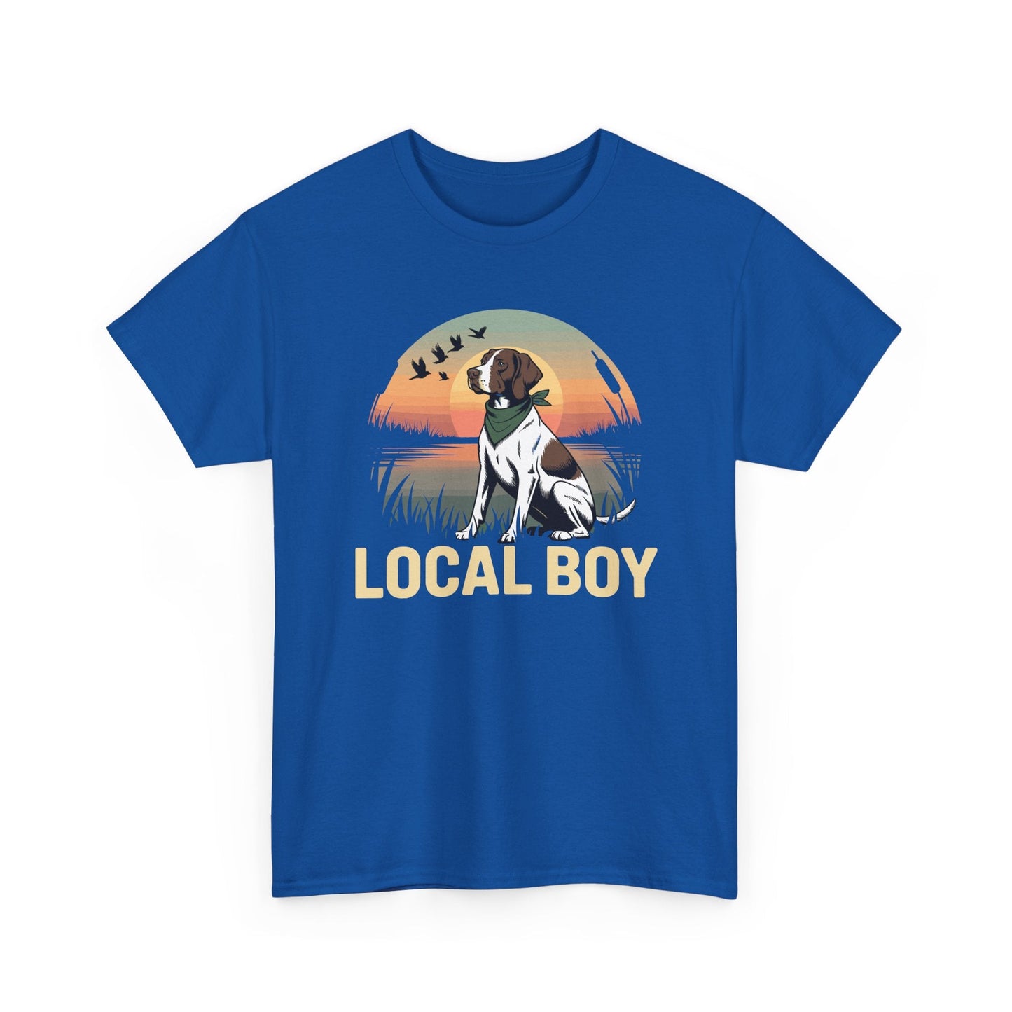 Local Boy Hunting Dog Vintage Sunset Hunting Season T-Shirt