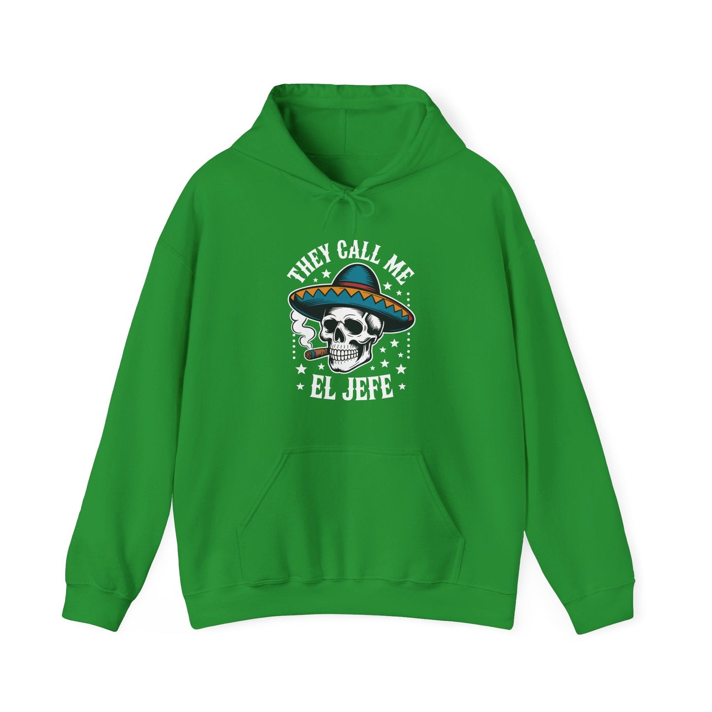 They Call Me El Jefe Mexican Sugar Skull Cinco De Mayo Hoodie