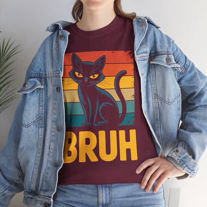 Funny Cat Bruh For Teens Boys Girls Men Women Meme Graphic T-Shirt