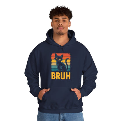 Funny Cat Bruh For Teens Boys Girls Men Women Meme Graphic Hoodie