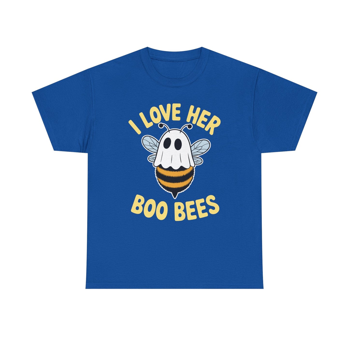 I Love Her Boo Bees Couples Halloween Adult Costume His Men T-Shirt