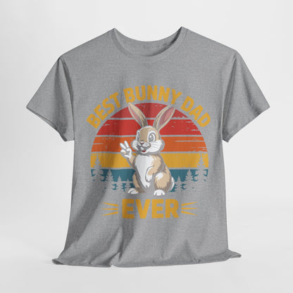 Best Bunny Dad Ever Funny Rabbit Lover Dad Gift T-Shirt for Pet Owners