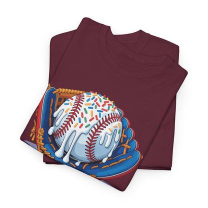 Baseball Drip Ice Cream Sprinkles Baseball Glove T-Shirt