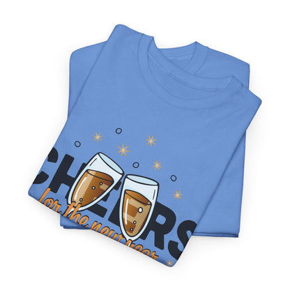 Happy New Year Cheers T-Shirt Festive New Year’s Eve Party Tee for Men and Women