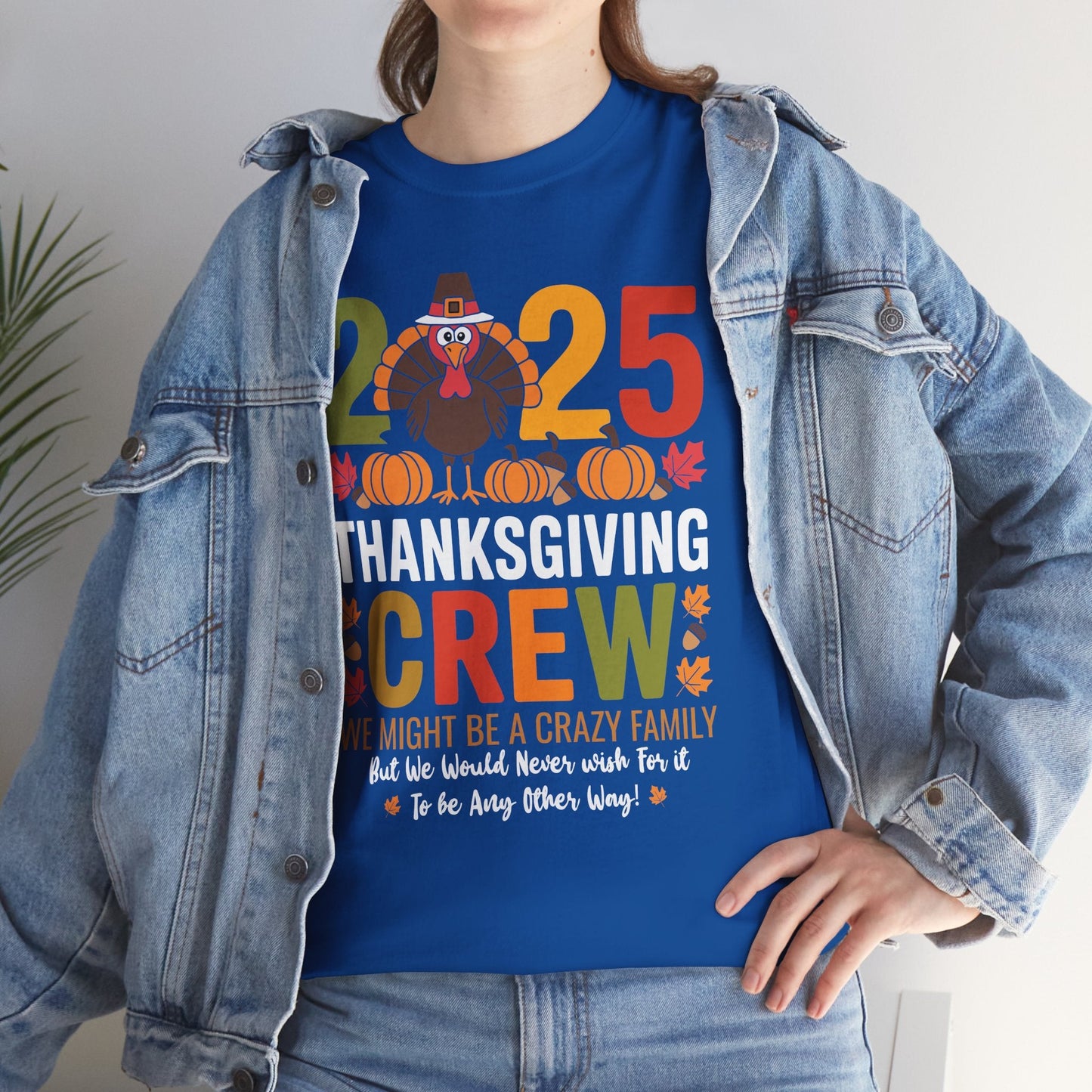 Family Thanksgiving 2025 Thanksgiving Crew Turkey Matching T-Shirt