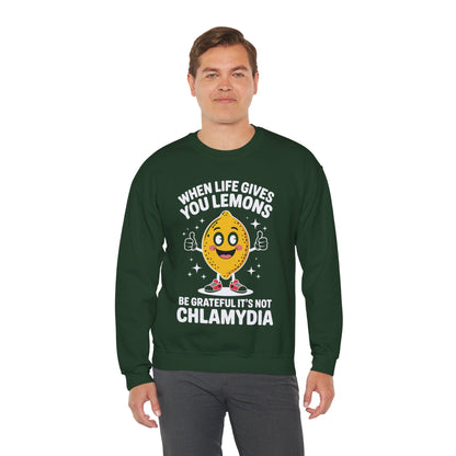 Lemons and Chlamydia Absurd Offensive Meme Sarcastic Edgy Sweatshirt