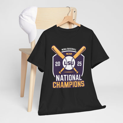 LSU Baseball 2025 National Champions Logo T-Shirt