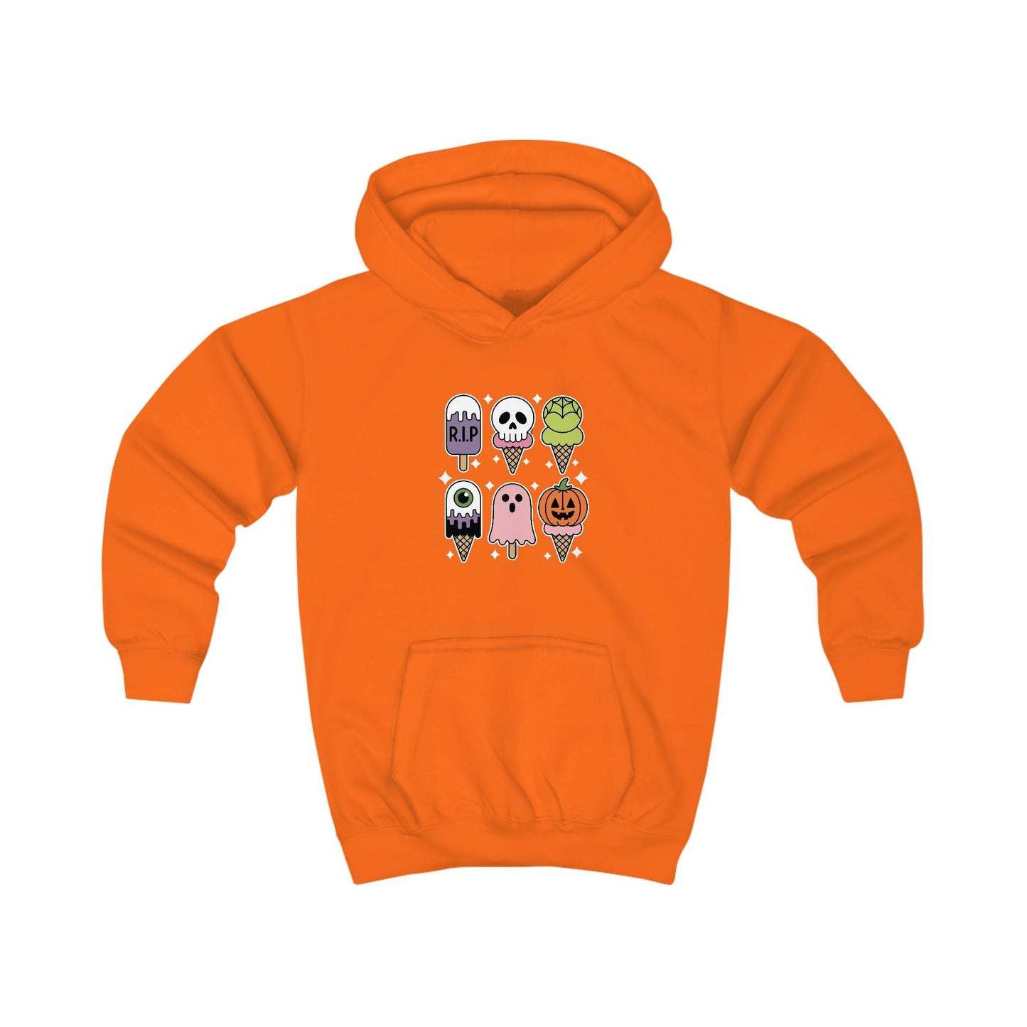 Horror Movie Summer Popsicle Halloween Ice Cream Summer-ween Hoodie For Kids