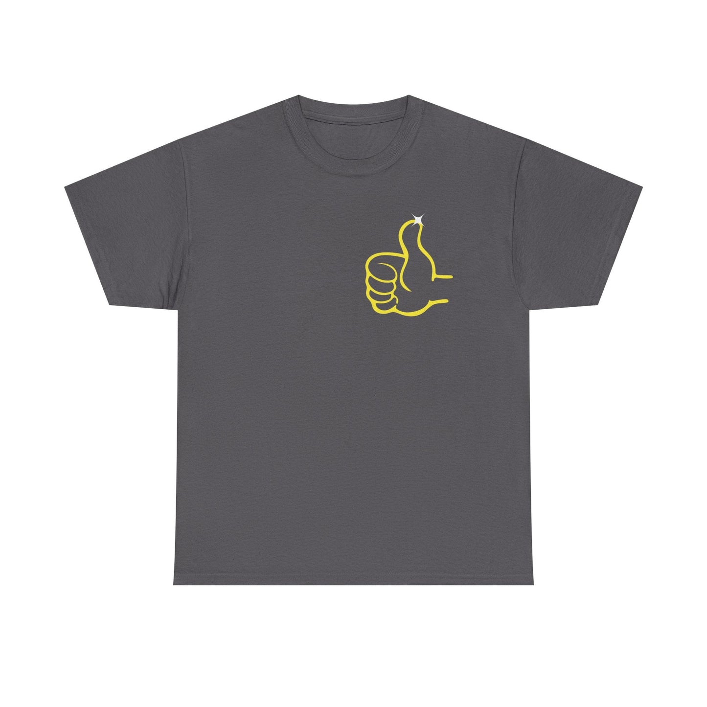 Funny Thumbs Up Emoji Graphic T-Shirt Positive Vibes Unisex Tee for Men and Women