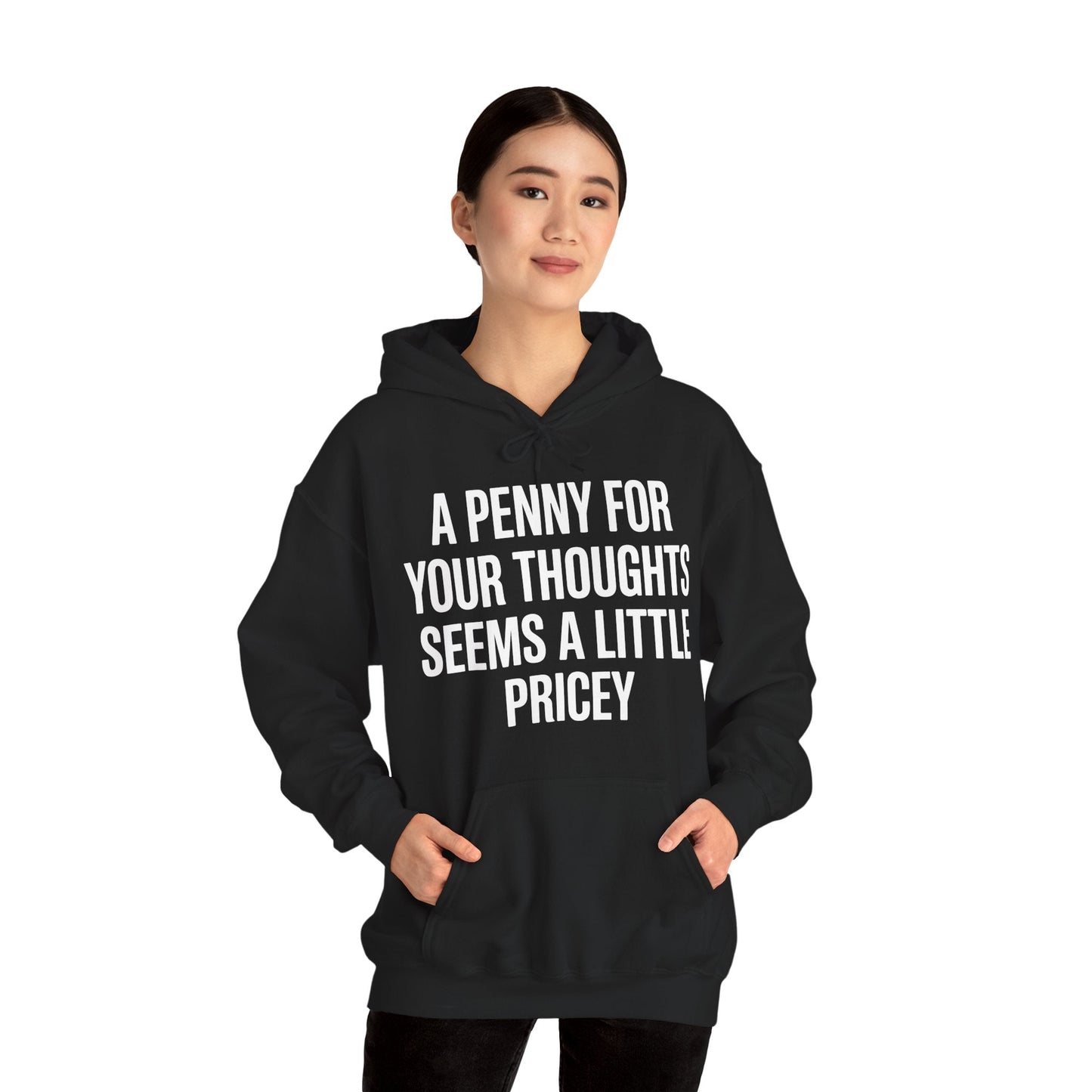 Funny Penny For Your Thoughts Sarcastic Joke Hoodie