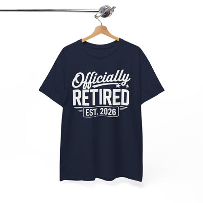 Funny Retirement 2026 Officially Retired Vintage Humor T-Shirt