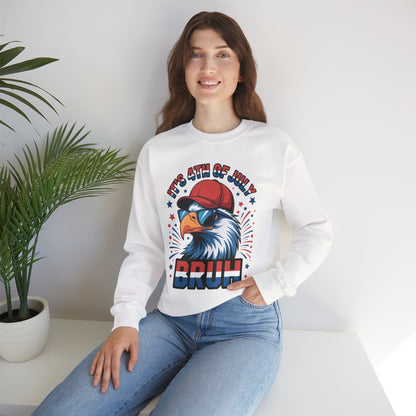 Bruh 4th Of July Fourth Of July Bald Eagle Sweatshirt