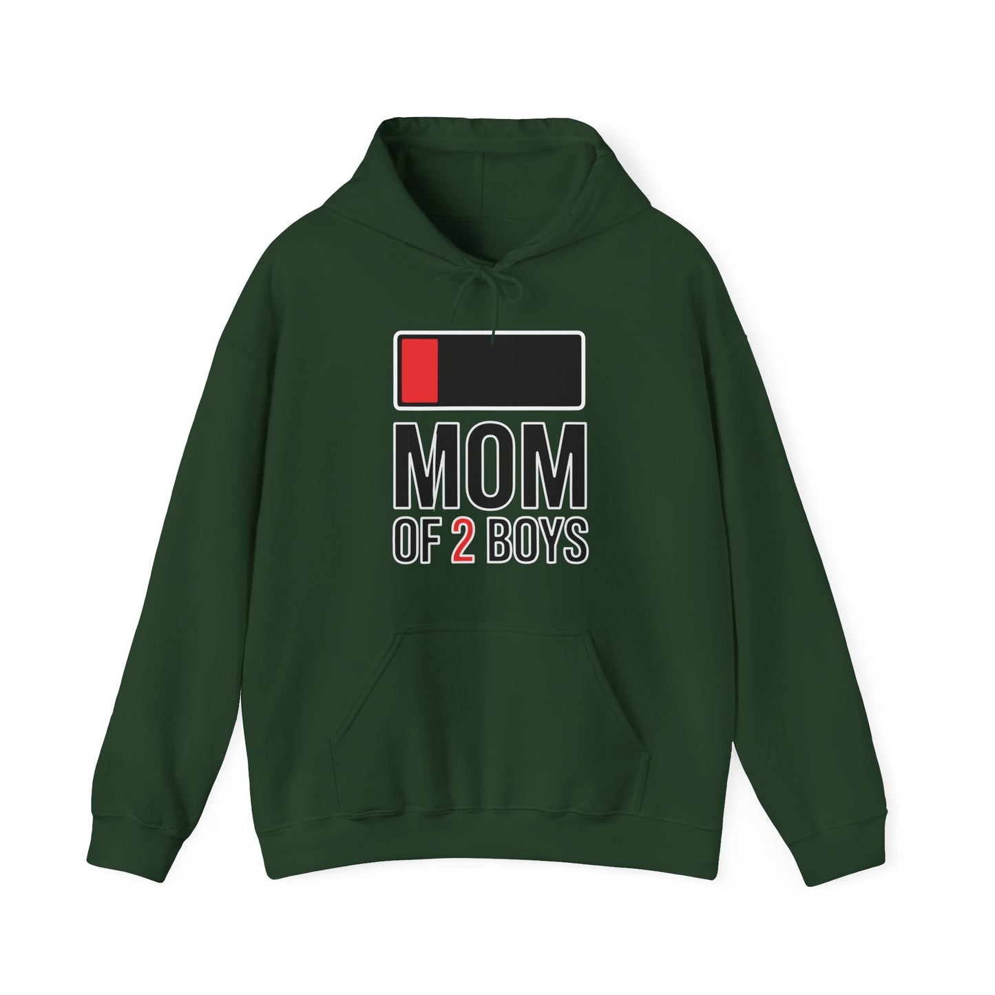 Mom of 2 Boys Gift from Son Mothers Day Birthday Women Hoodie
